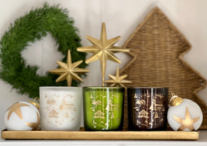 CHRISTMAS TRIO - THREE 11 oz CANDLES